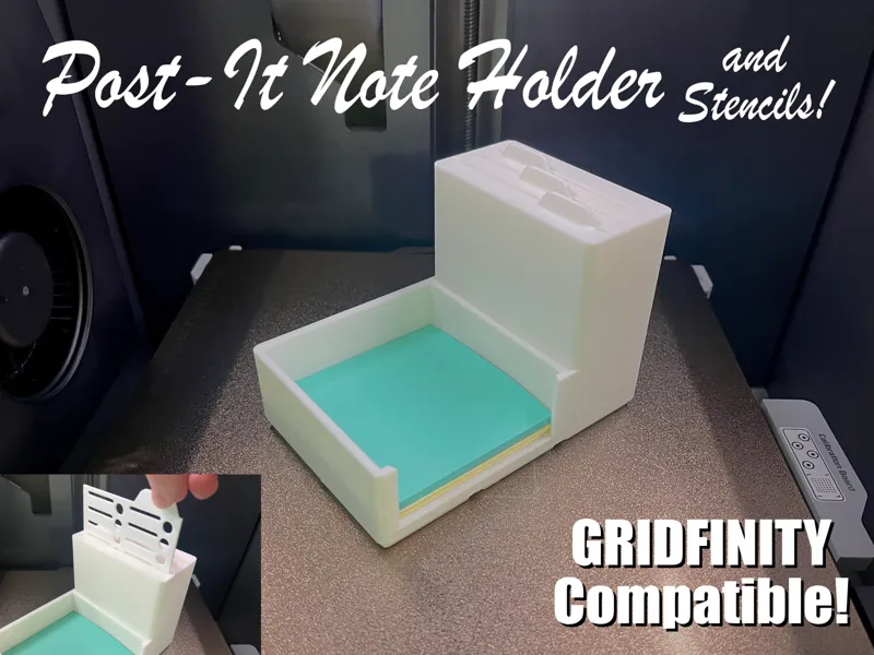 Gridfinity Holder for Post-It Notes