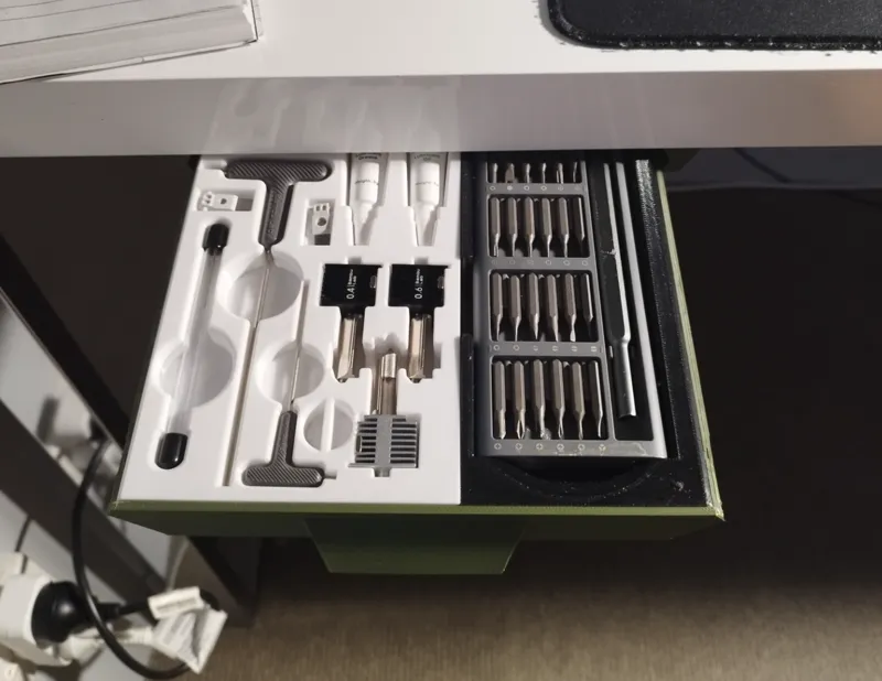 Bambulab Toolkit and Storage for Under Desk Drawer