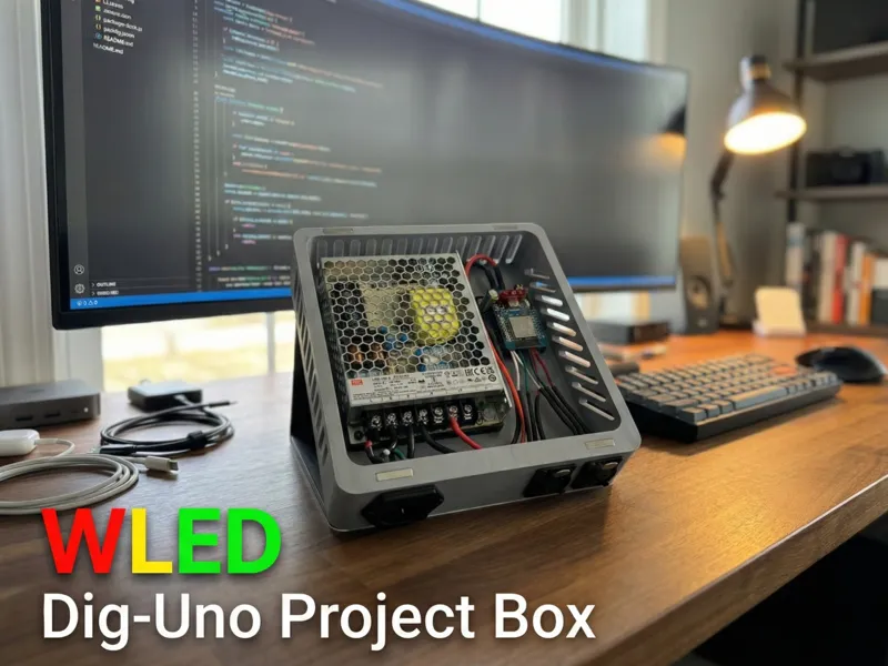 Quinled Dig-Uno Meanwell 18A Project Box