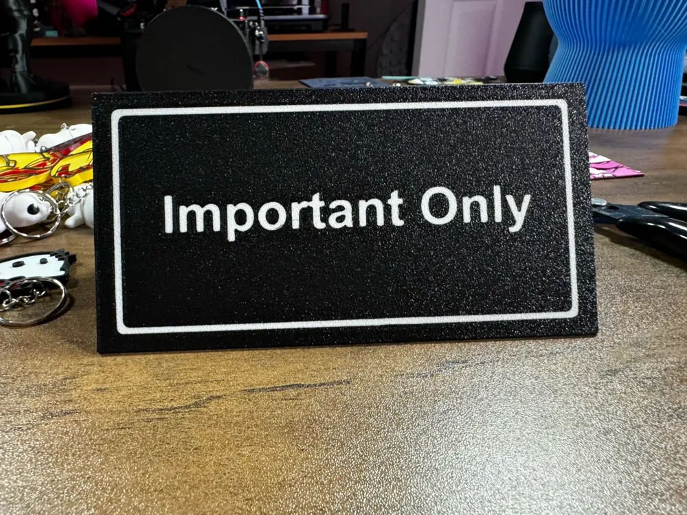 Office Status Sign - With Editable Text - Free 3D Print Model - MakerWorld