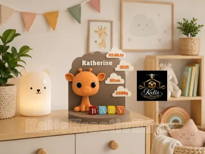 Giraffe - Decoration - Baby - Birth - customizable