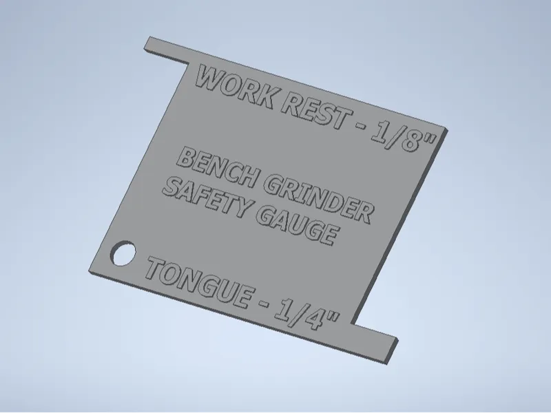 Bench Grinder Safety Gauge
