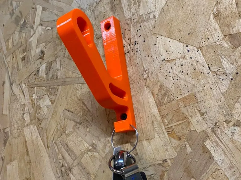 Motorcycle helmet & Key Hook - wall mount 