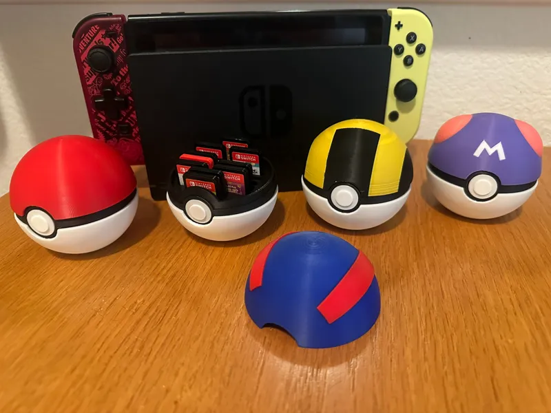 Pokeball Switch Game Case