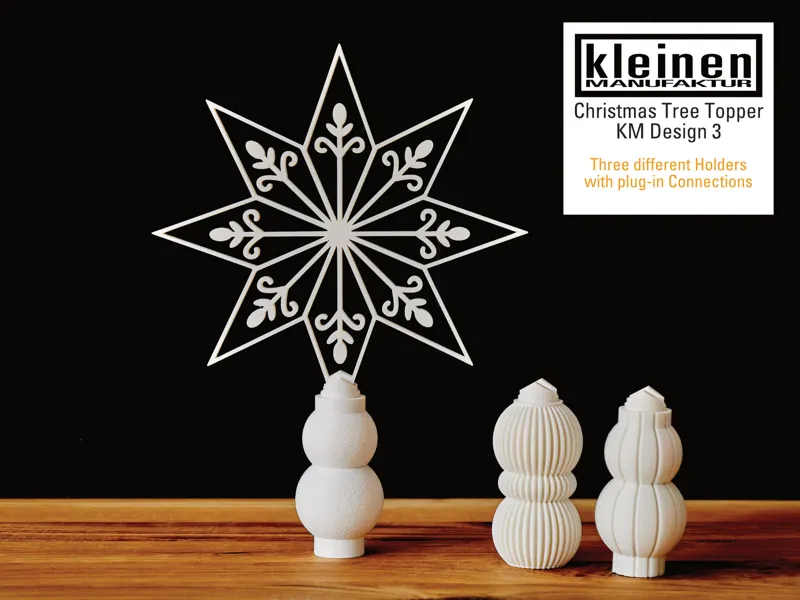 Christbaumspitze Christmas Tree Topper KM Star 3 