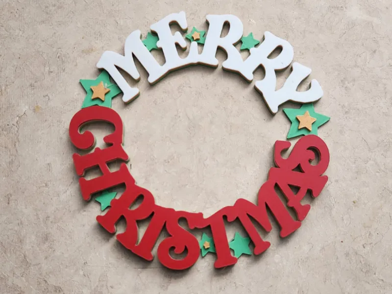 Merry Christmas Wreath