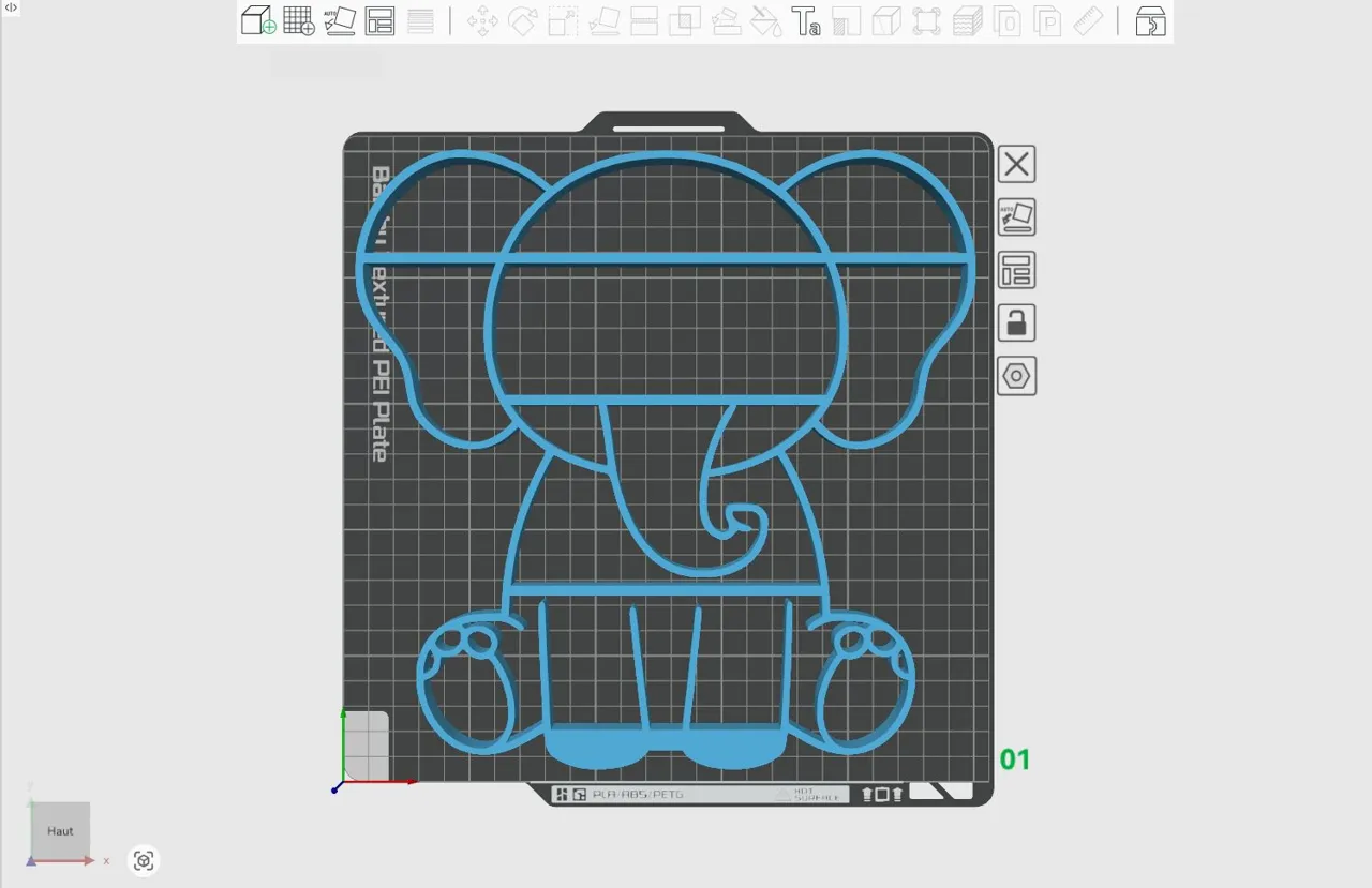 Cute Elephant Shelf / Étagère Éléphant Enfants view 4