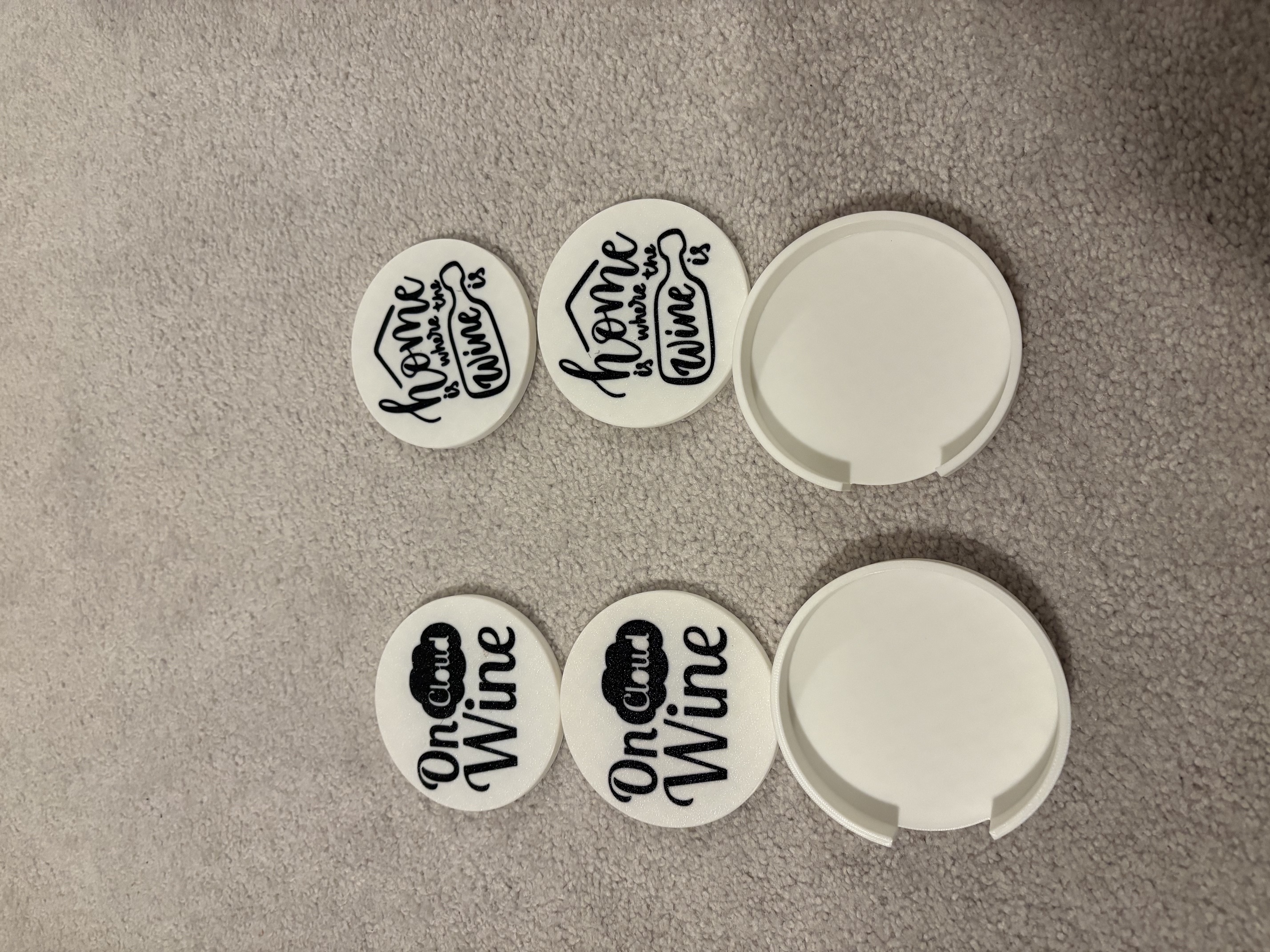 Miniatura 2 do modelo 3D Wine Coaster Pack / Set