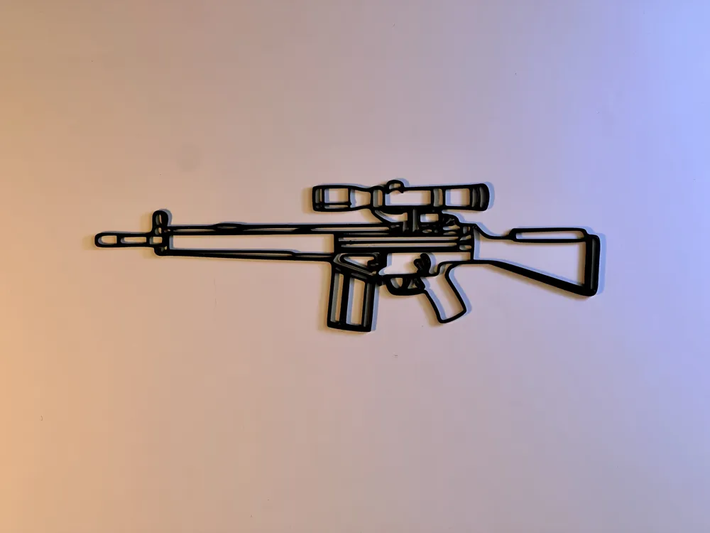 G3SG1 CSGO/CS2 Wall Art - Free 3D Print Model - MakerWorld