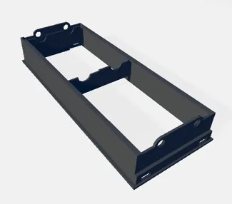 Floor Register Diverter Housing - 10" x 4"
