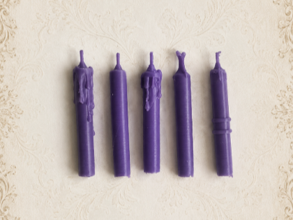 Victorian Mini Candle Set – Ornate Dollhouse Decor