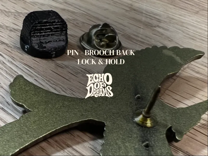 Pin / Brooch Back - Lock & Hold