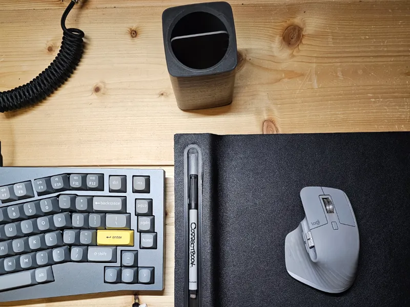 Pencil cup and mousepad (grovemade inspired)