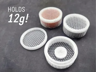 50mm × 20mm Desiccant Holder for 2mm Silica Beads