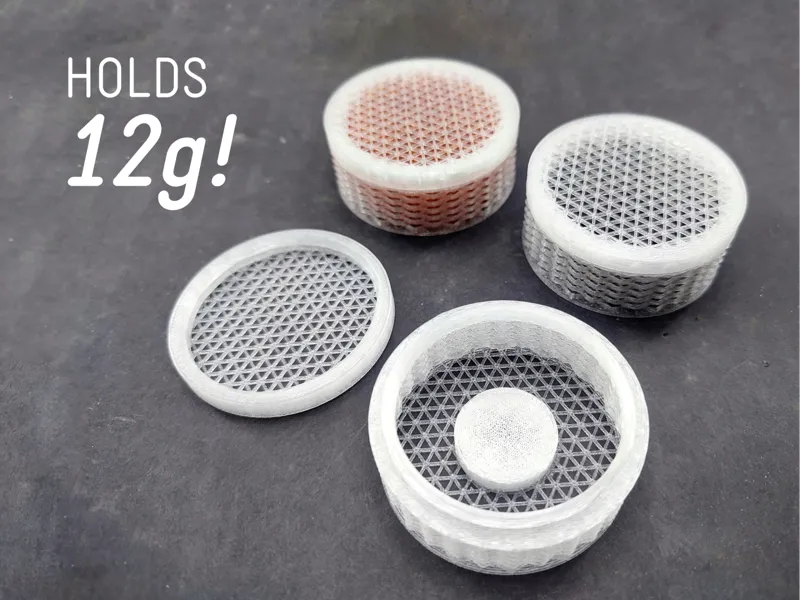 50mm × 20mm Desiccant Holder for 2mm Silica Beads