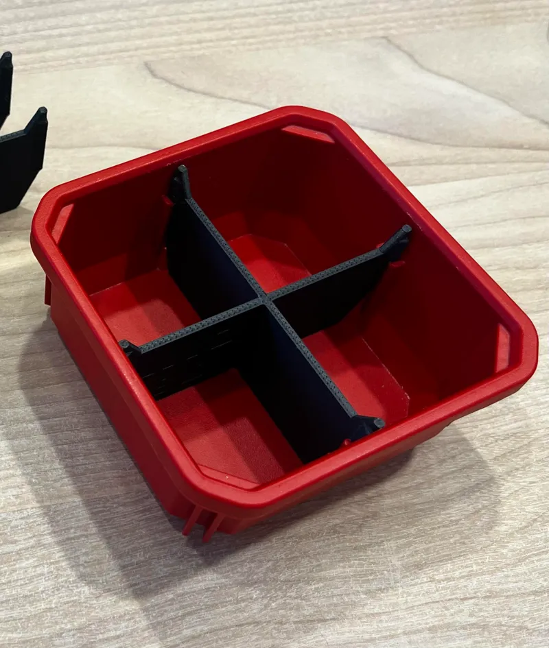 milwaukee packout bin separator v2 (4 compartment)