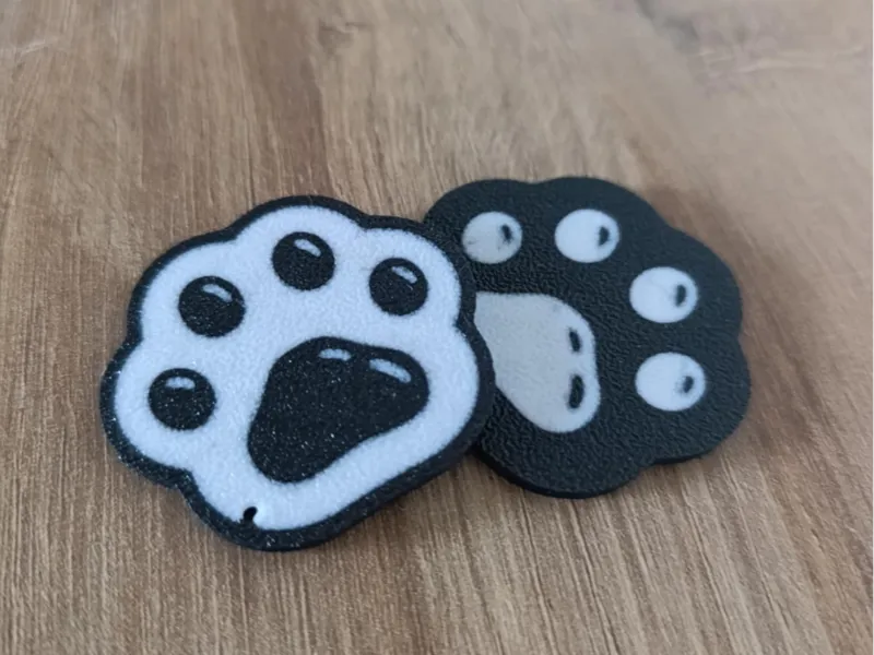 cat paw keychain
