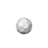 Sphères low-poly : icosaèdre tronqué — photo 2