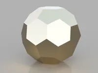 Sphères low-poly : icosaèdre tronqué — photo 1