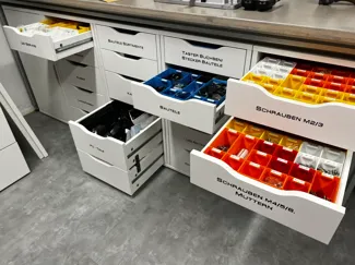 IKEA ALEX & Malm sorting system - Boxes
