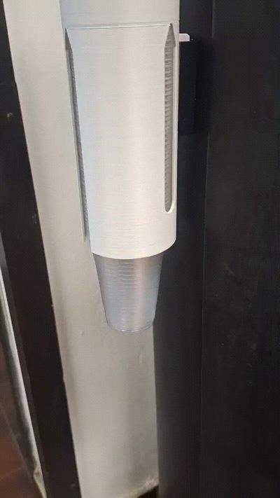 Minimalist Cup Holder for Water Dispensers