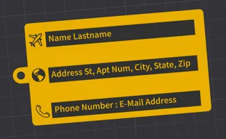 Professional Luggage Tag