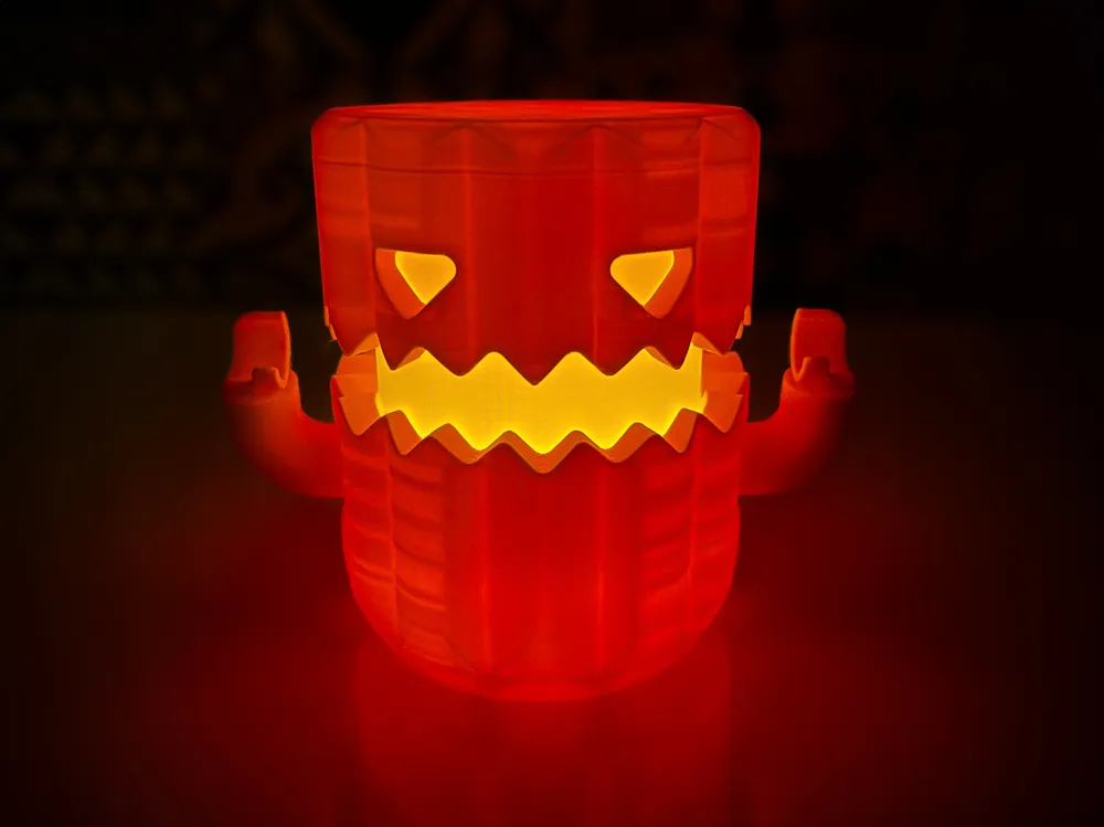 Mechanical Halloween Pumpkin Lantern - Free 3D Print Model - MakerWorld