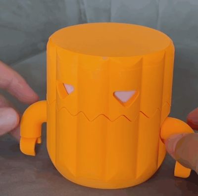 Mechanical Halloween Pumpkin Lantern - Free 3D Print Model - MakerWorld