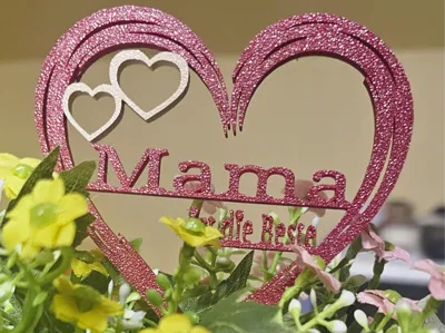 Mother's Day Heart Topper