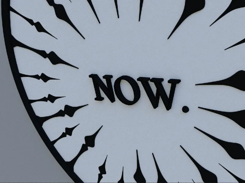 The NOW. clock