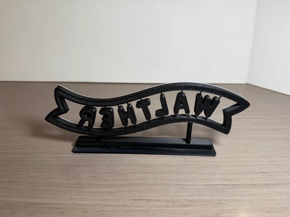 Floating Sign Model Walther Logo 3D Floating Sign / Display by Jrosen73 - MakerWorld