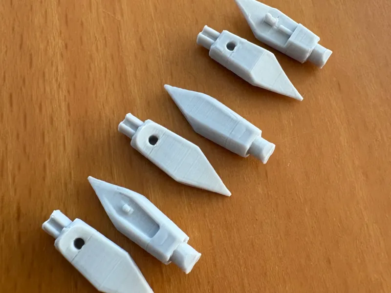 Reservoir parts for fountain pens