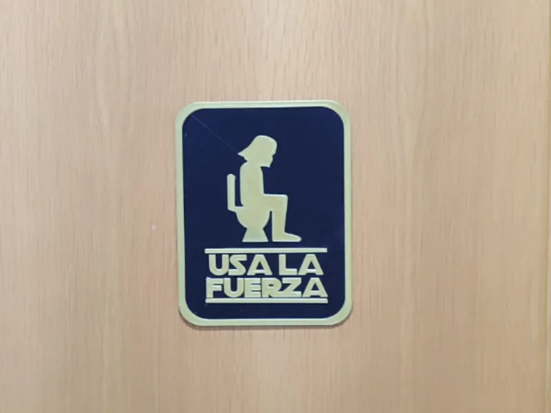 Placa aseo Star Wars