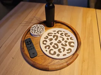 leopard tray