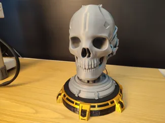 CyberPunk Skull Bust