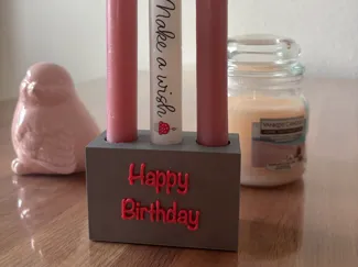Happy Birthday Kerzenhalter