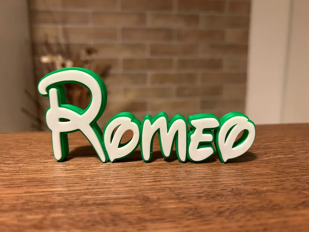 Romeo Name Disney - Free 3D Print Model - MakerWorld