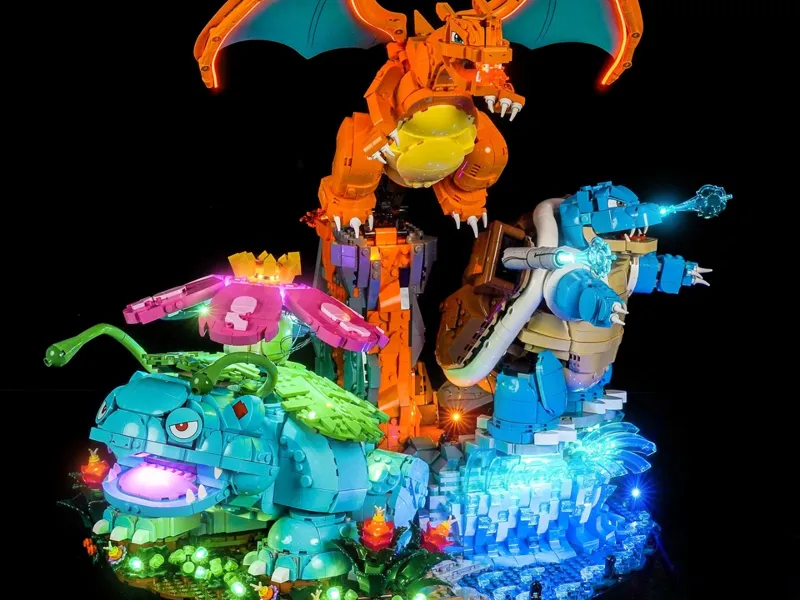 Leg o Pokémon Venusaur, Charizard e Blastoise