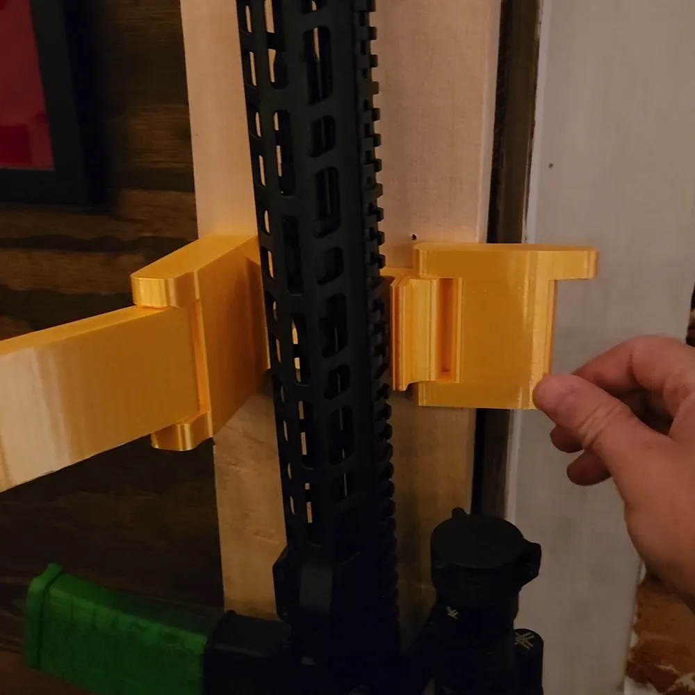 AR - Shotgun - Vert Wall Mount - Modular - Free 3D Print Model - MakerWorld