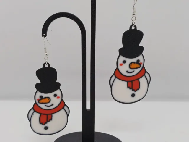 Snowman earrings