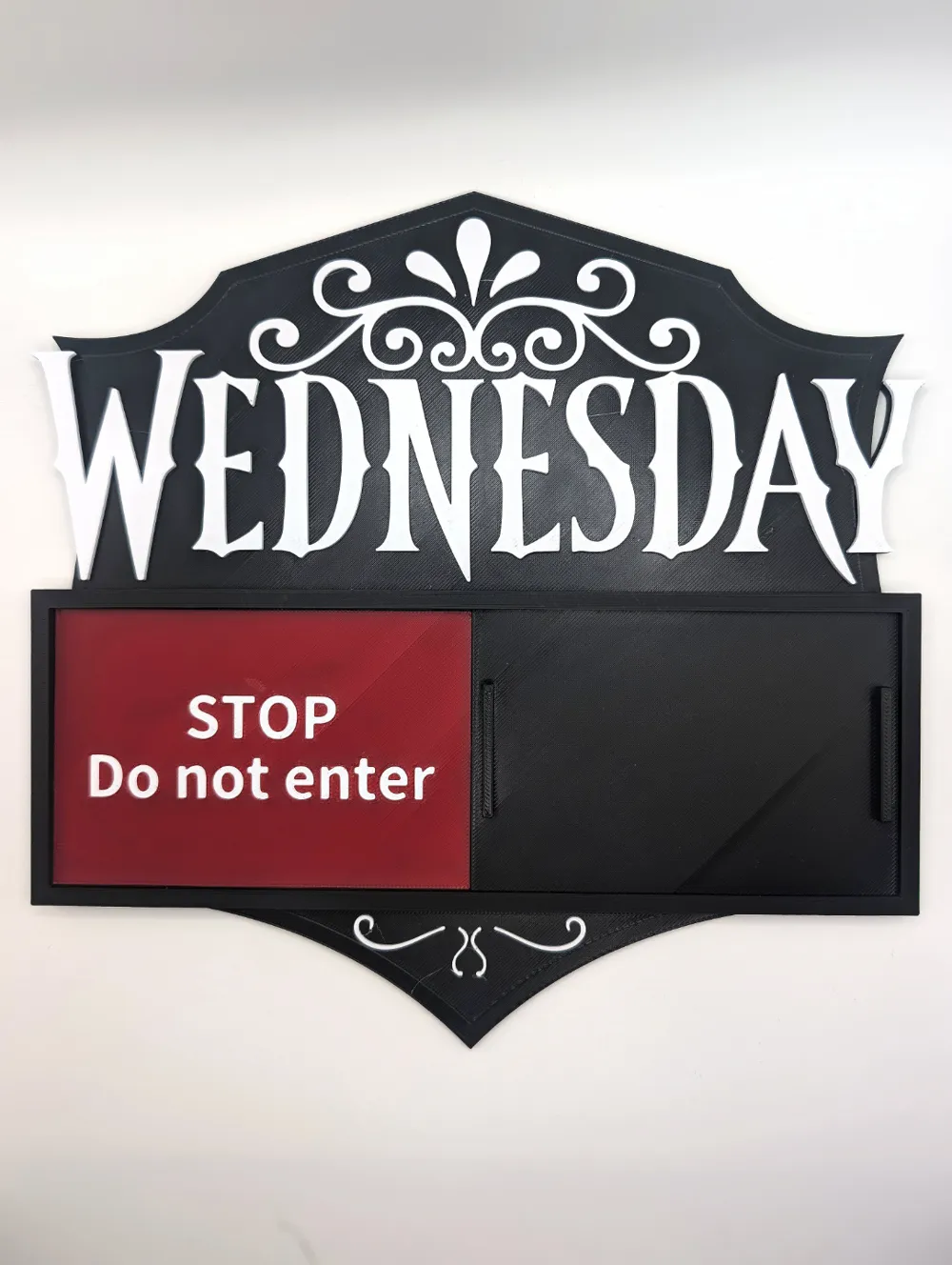 Working Wednesday Sign Wednesday Door Sign - Free 3D Print Model - MakerWorld