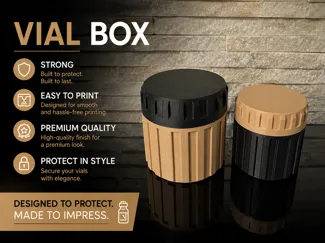 Storage Vial Box 10ml & 3ml Strong Durable