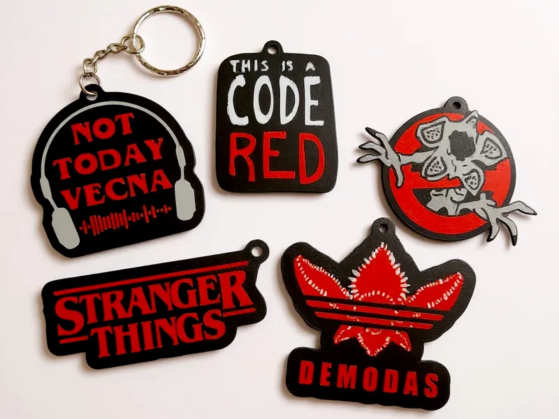 Stranger Things keychain Pack 5 Piece