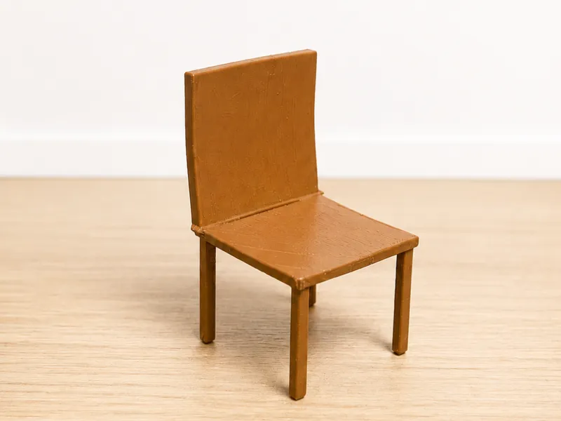 1/12スケール用 学校の椅子(Simple School Chair for Figures)