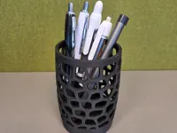 Pot à crayons / organiseur de bureau organique — photo 1
