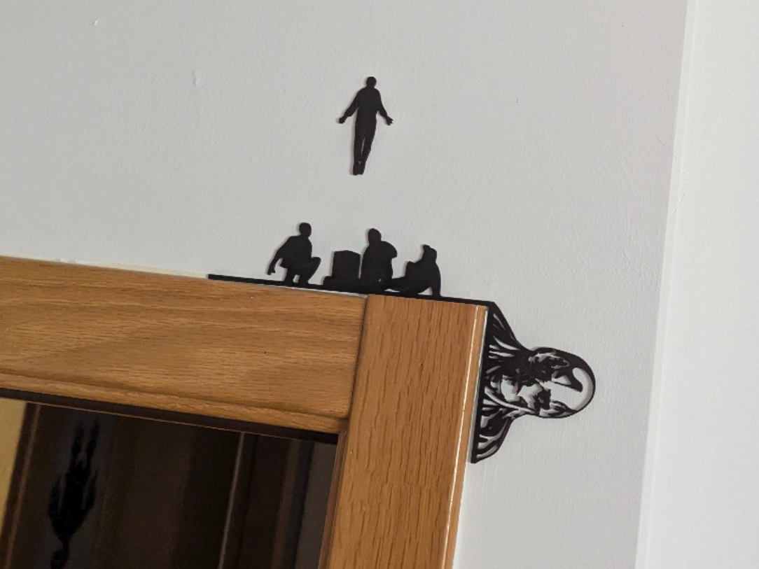 Max Cemetary and Vecna Door Corner Wallart