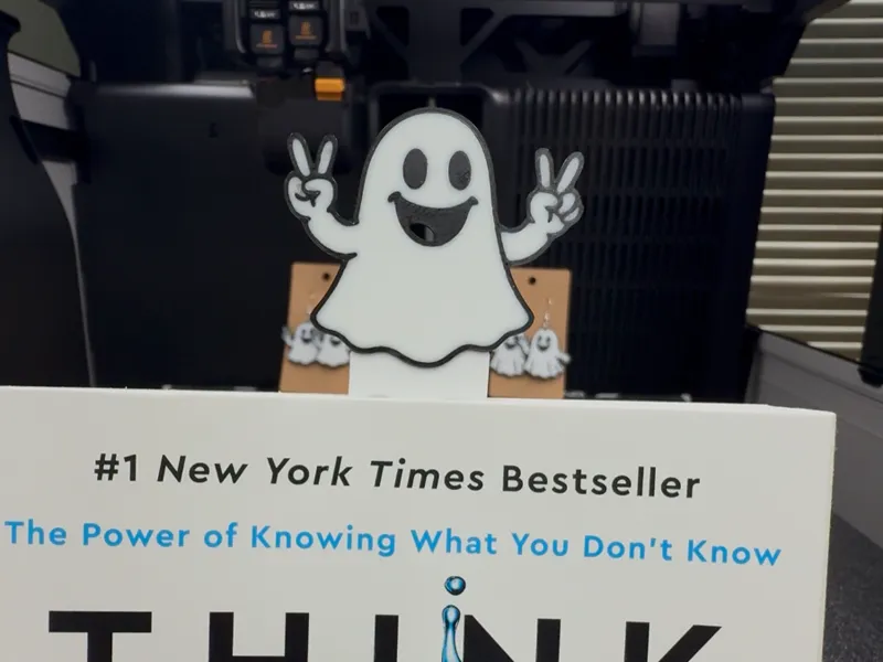 Ghost Keychains, Bookmarks, and Earings
