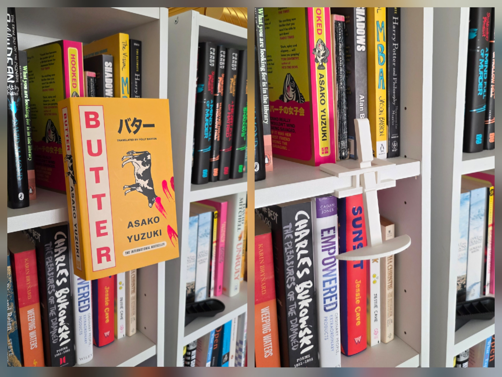 Floating Book Shelf Structure - 19mm shelves - 1