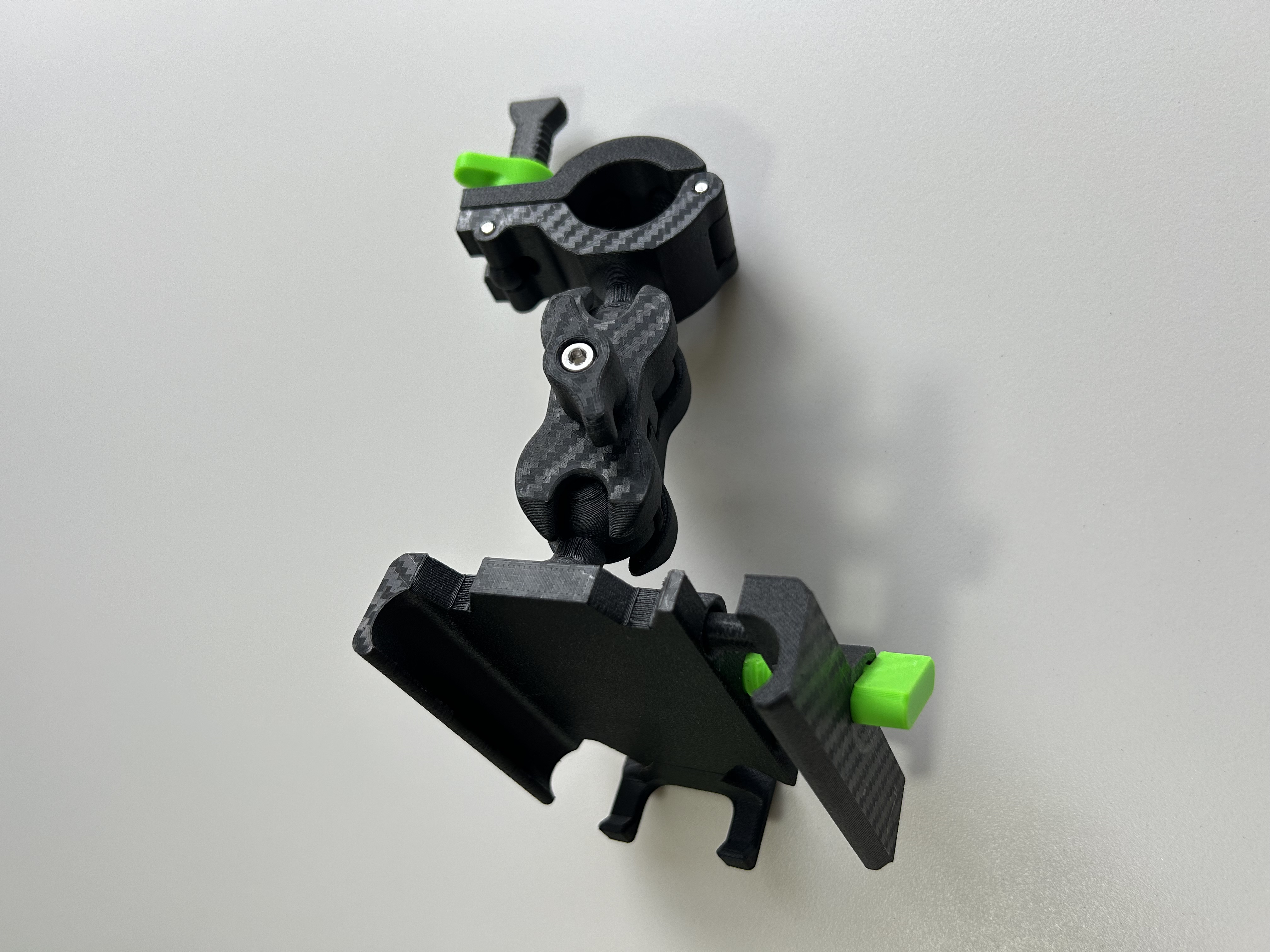 Miniatura 1 do modelo 3D 手机支架 自行车 电动车 摩托车 360°球头万向调节支架 模块设计