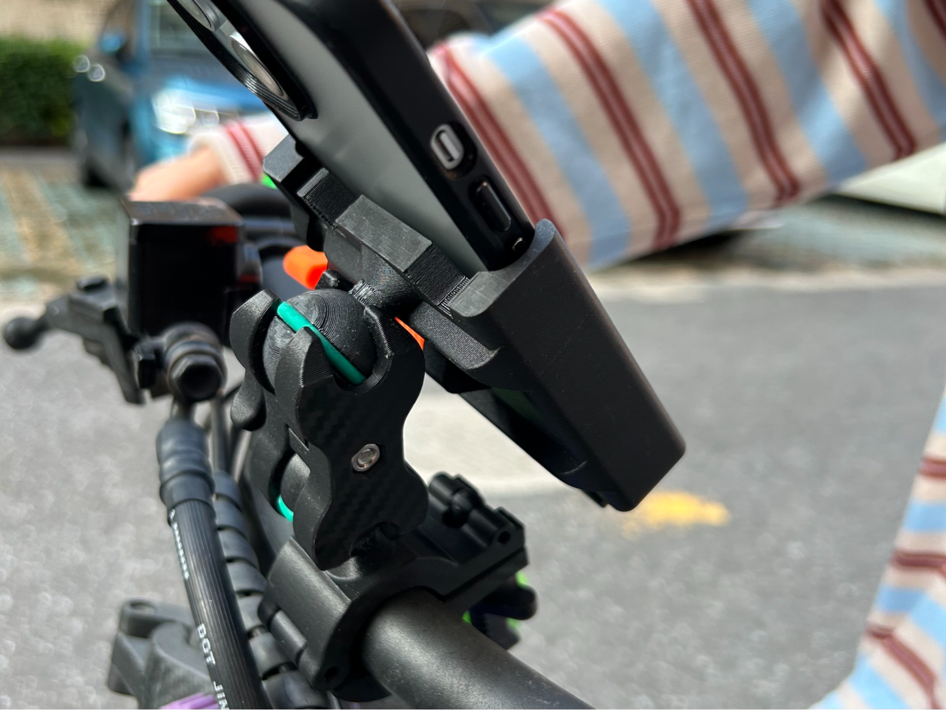 手机支架 自行车 电动车 摩托车 360°球头万向调节支架 模块设计